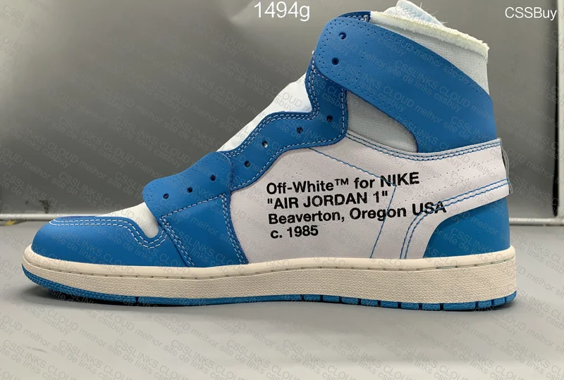 Air Jordan 1 High Off-White UNC 2