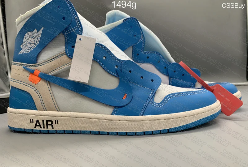 Air Jordan 1 High Off-White UNC 3