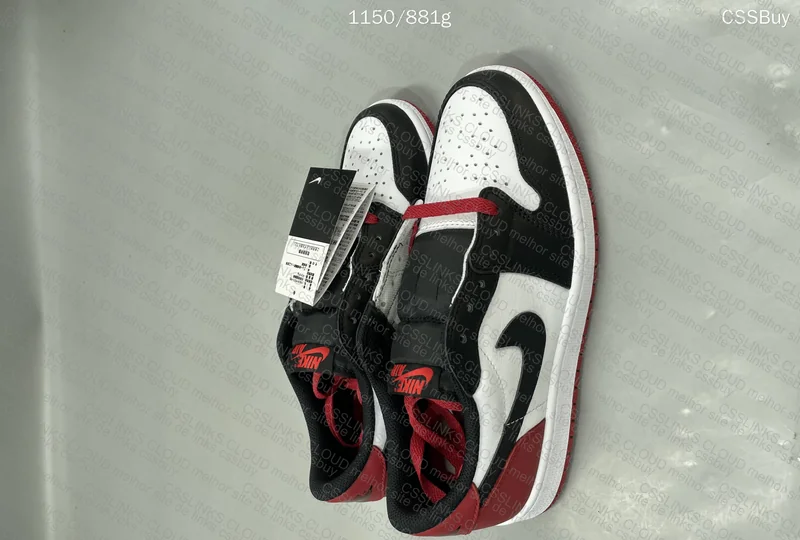 Air Jordan 1 Low Black and Toe 2