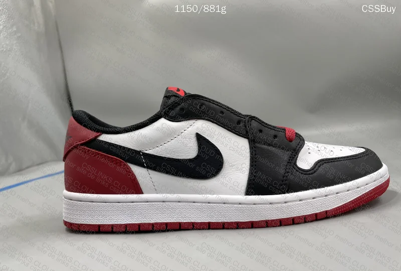Air Jordan 1 Low Black and Toe 4