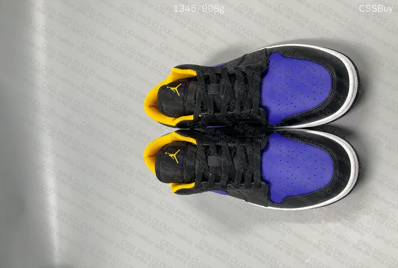 Air Jordan 1 Low 'Black/Dark Concord' 2