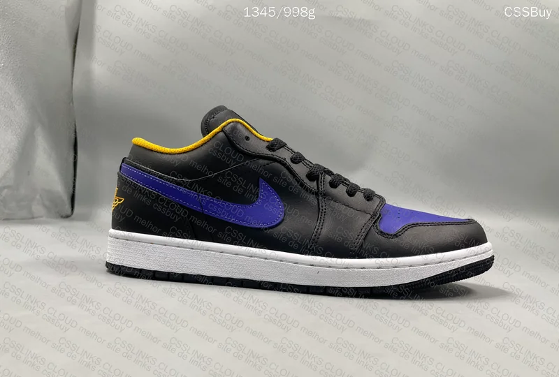 Air Jordan 1 Low 'Black/Dark Concord' 3