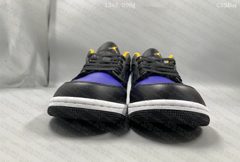 Air Jordan 1 Low 'Black/Dark Concord' 4