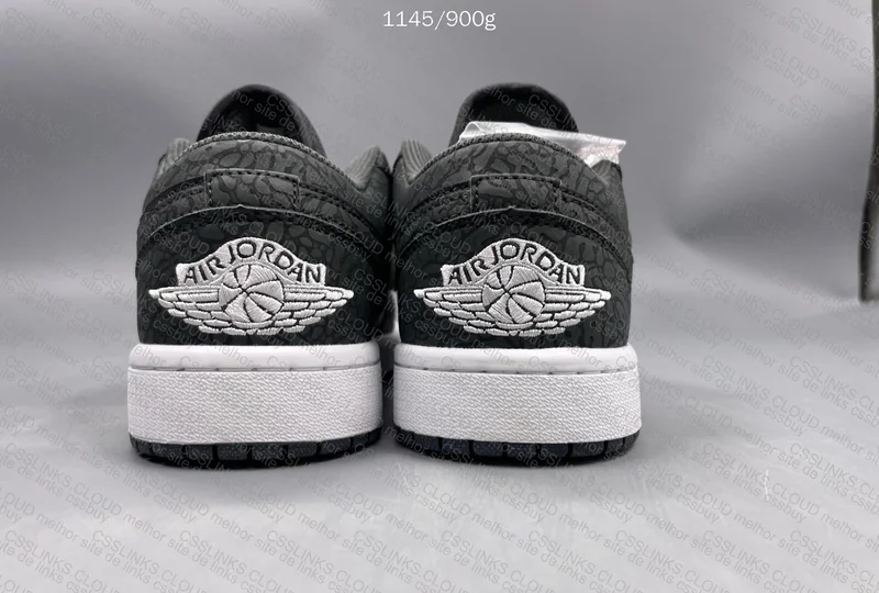 Air Jordan 1 Low Black Elephant 2