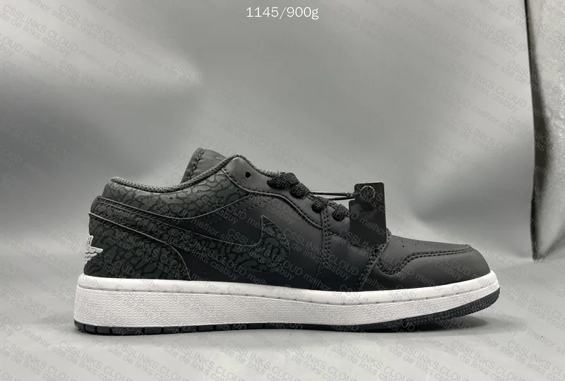 Air Jordan 1 Low Black Elephant 3