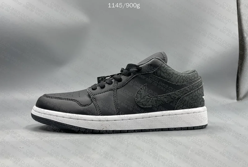 Air Jordan 1 Low Black Elephant 4