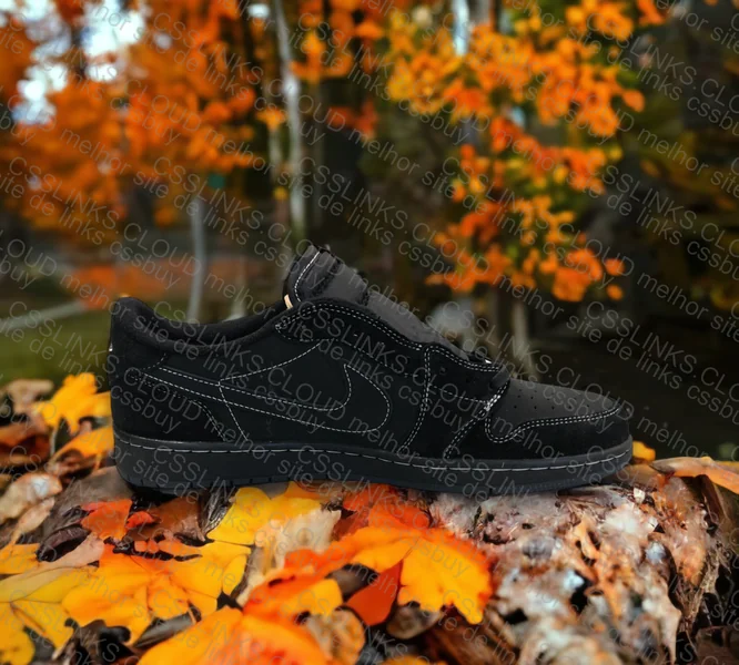 Air Jordan 1 Low Black Phantom 4