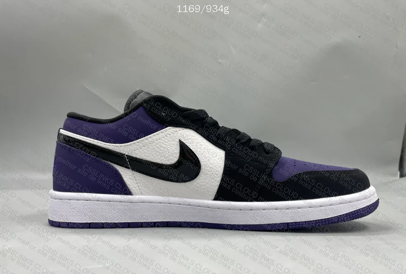 Air Jordan 1 Low Black Purple - Noir Violet 2
