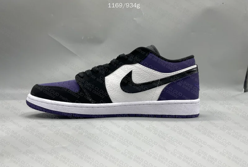 Air Jordan 1 Low Black Purple - Noir Violet 5
