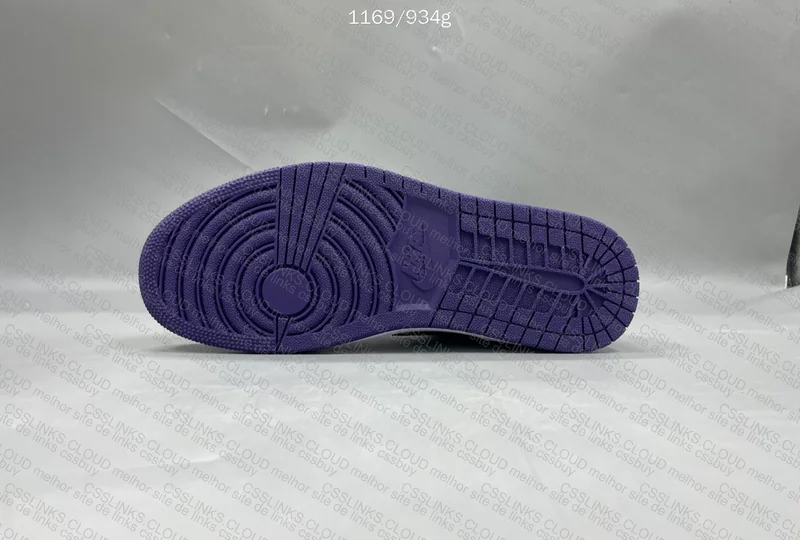 Air Jordan 1 Low Black Purple - Noir Violet 6