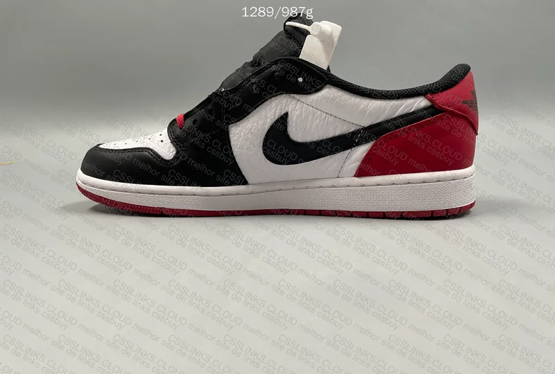 Air Jordan 1 Low Black Toe 4
