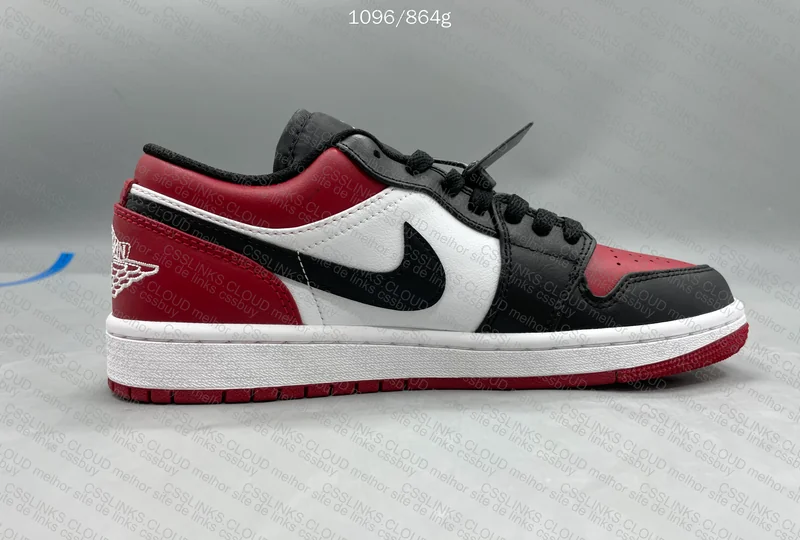 Air Jordan 1 Low - Bred Toe 7