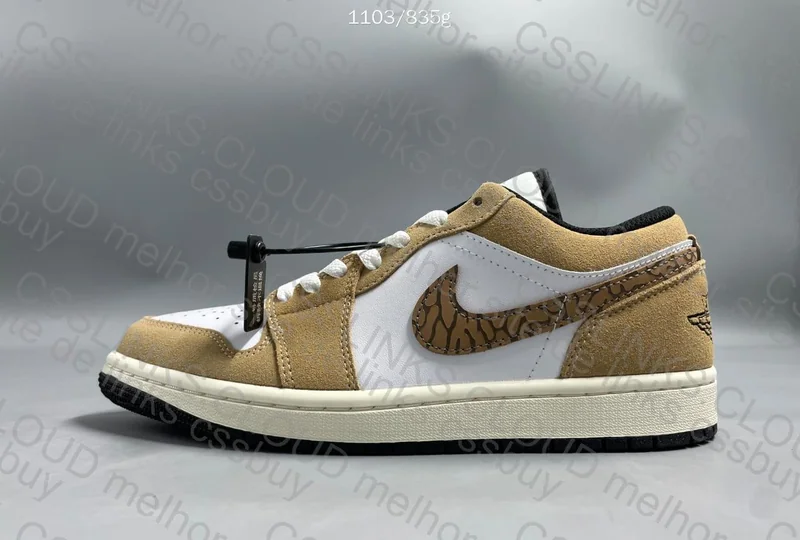 Air Jordan 1 Low "Brown Elephant" 4