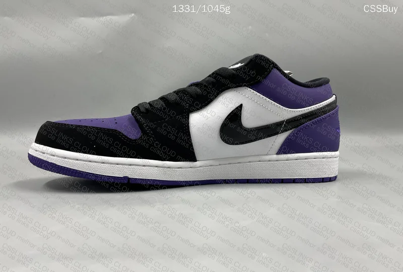 Air Jordan 1 Low Court Purple 10