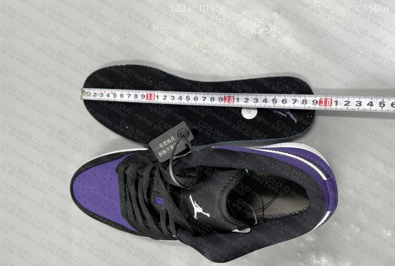 Air Jordan 1 Low Court Purple 8