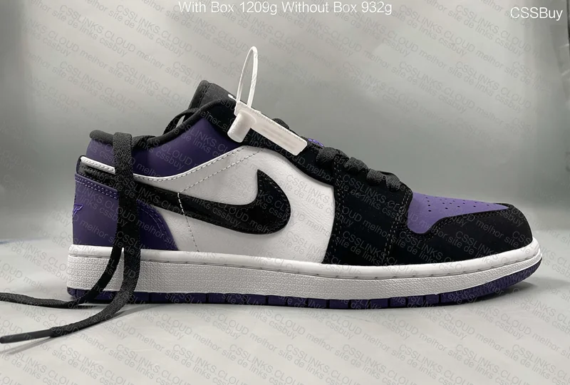 Air Jordan 1 Low DT Court Purple 4