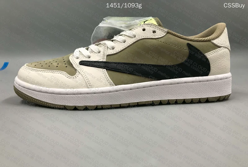 Air Jordan 1 Low Golf - Travis Scott - Olive