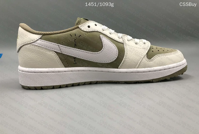 Air Jordan 1 Low Golf - Travis Scott - Olive 7