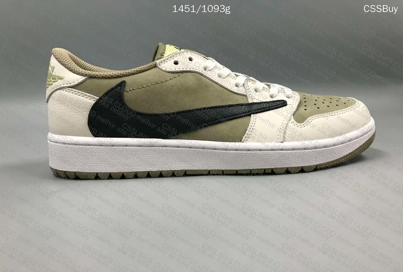Air Jordan 1 Low Golf - Travis Scott - Olive 9