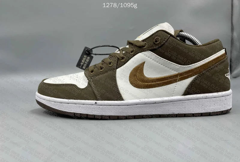 Air Jordan 1 Low Light Olive 3