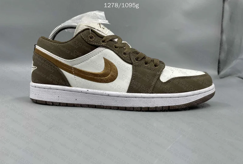 Air Jordan 1 Low Light Olive 7