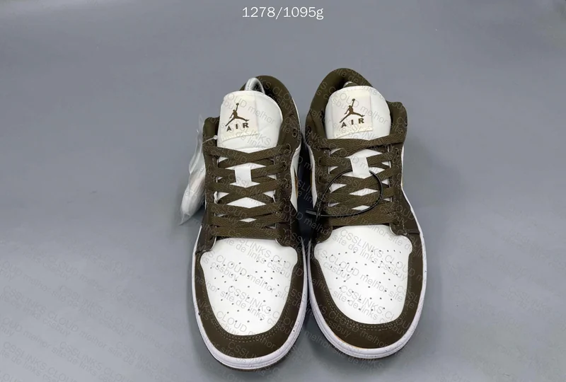 Air Jordan 1 Low Light Olive 8