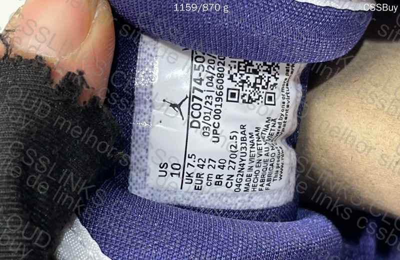 Air Jordan 1 Low Purple 4