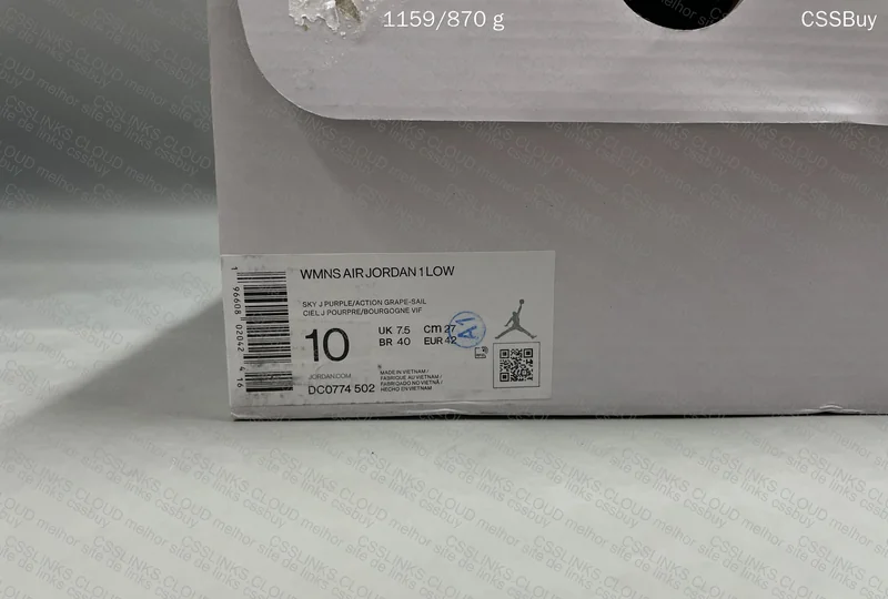 Air Jordan 1 Low Purple 8