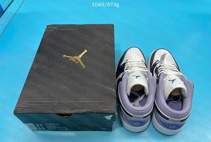 Air Jordan 1 Low 'Purple White'
