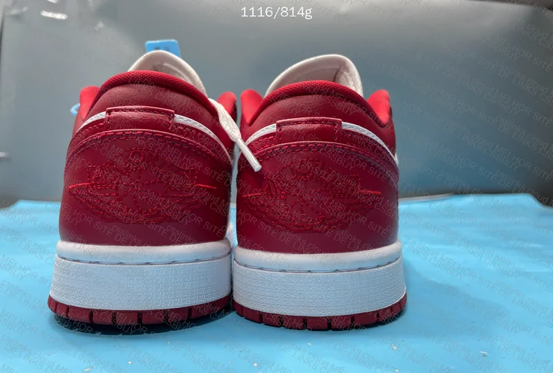 Air Jordan 1 Low Red White 10