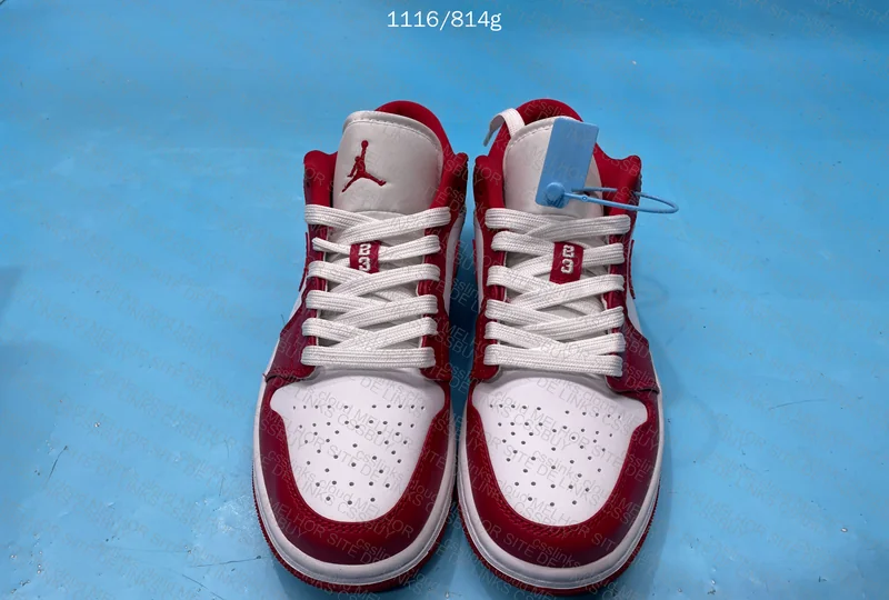 Air Jordan 1 Low Red White 3