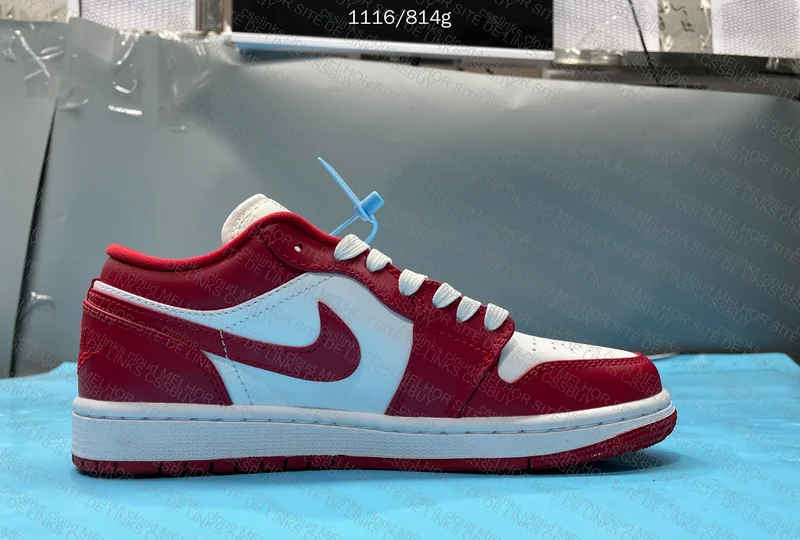 Air Jordan 1 Low Red White 5