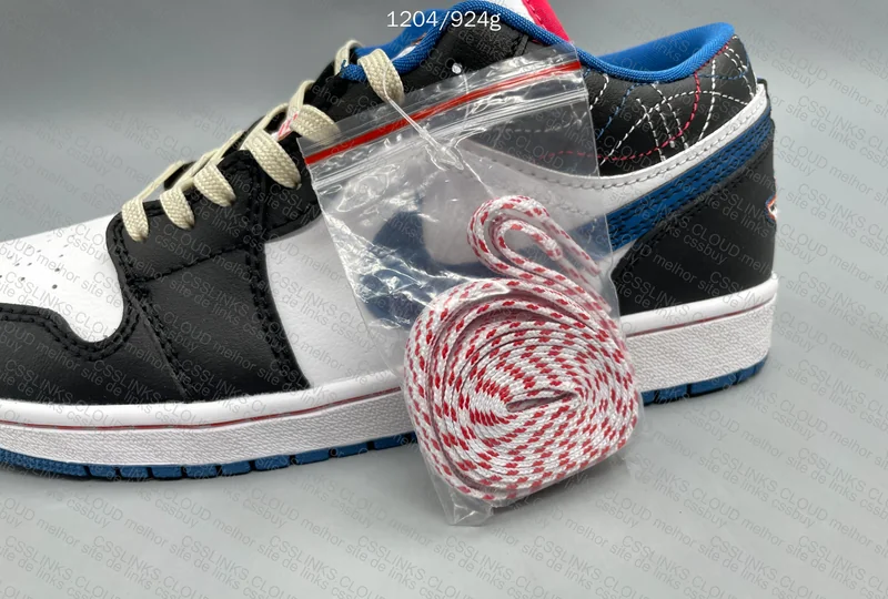 Air Jordan 1 Low SE 'Industrial Blue Sashiko' 4