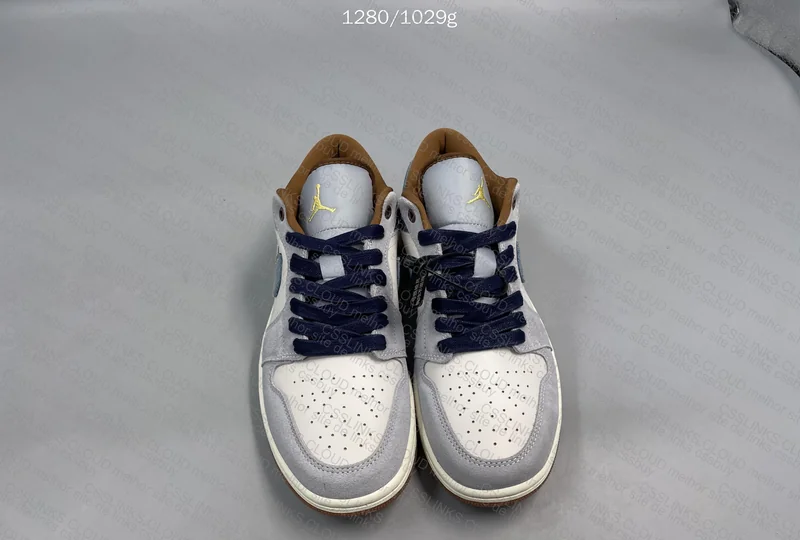 Air Jordan 1 Low SE Phantom Repaired Denim Swoosh 2