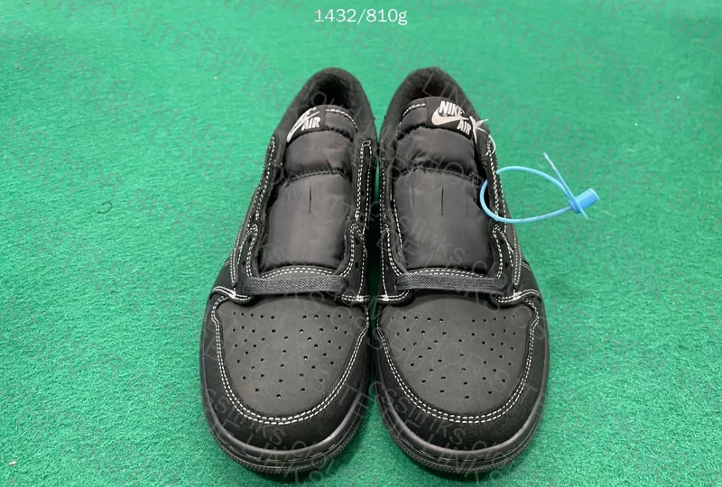 Air Jordan 1 Low Travis Black Phantom FK 6