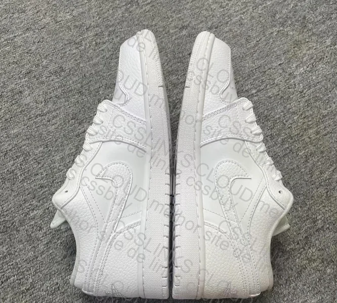 Air Jordan 1 Low Triple White 3