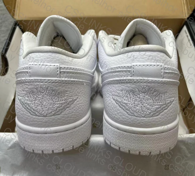 Air Jordan 1 Low Triple White 4