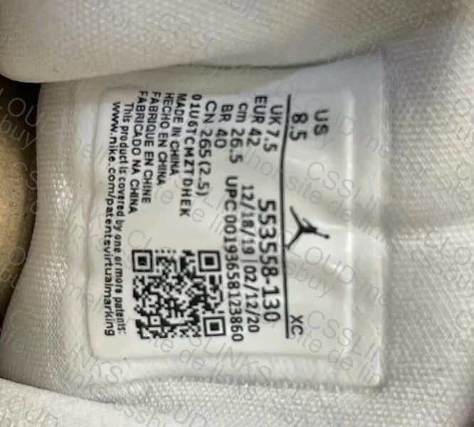 Air Jordan 1 Low Triple White 5