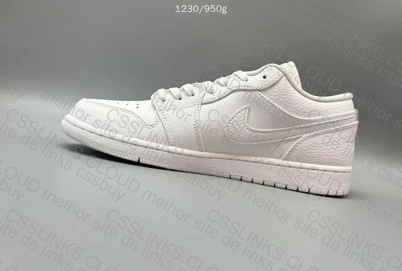 Air Jordan 1 Low Triple White 10