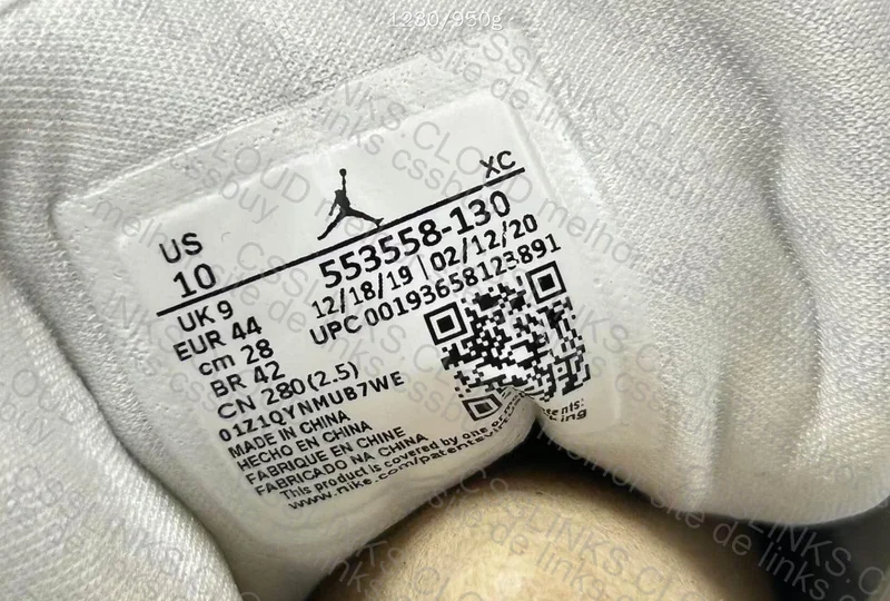 Air Jordan 1 Low Triple White 6
