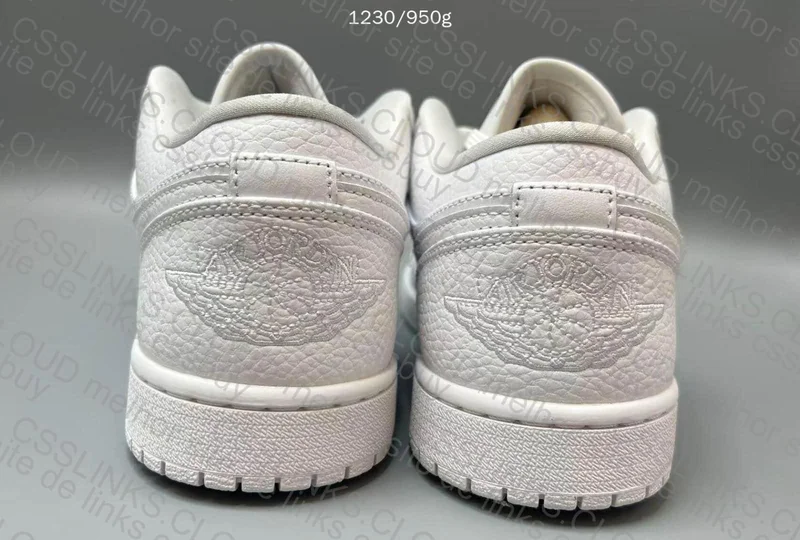 Air Jordan 1 Low Triple White 9