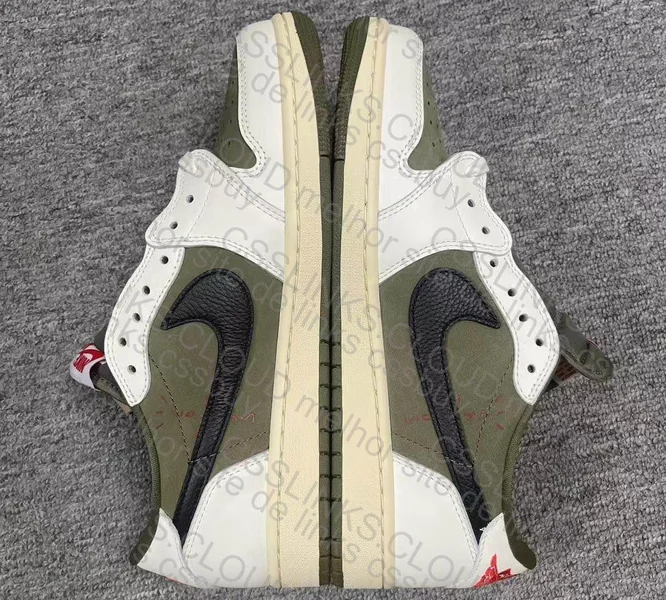 Air Jordan 1 Low TS Medium Olive 4