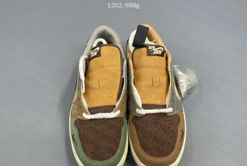 Air Jordan 1 Low Voodoo Flax and Oil Green [OVO]