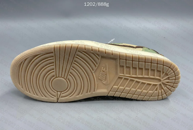 Air Jordan 1 Low Voodoo Flax and Oil Green [OVO] 9