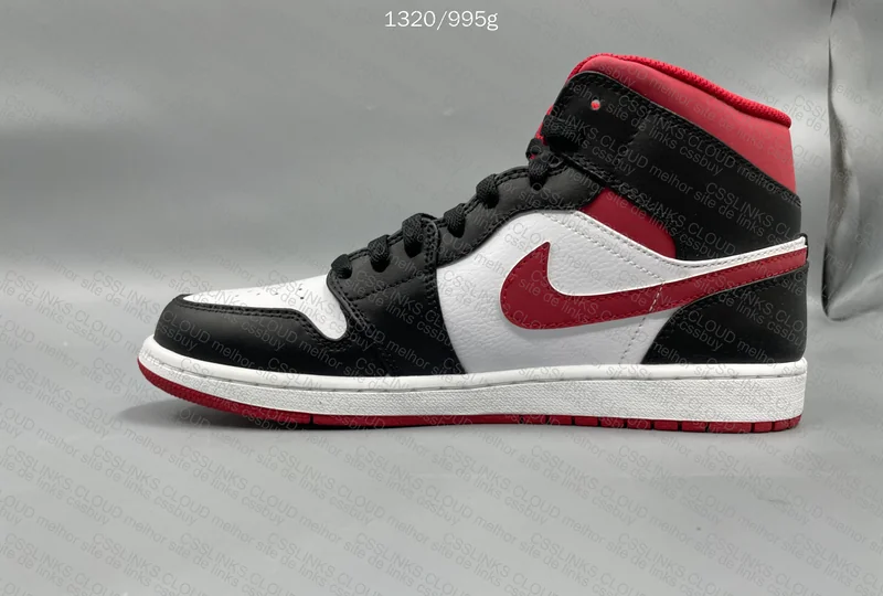 Air Jordan 1 Mid 'Metallic Red' 3