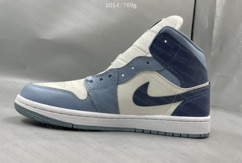 Air Jordan 1 Mid (White Blue) (GL?) 4