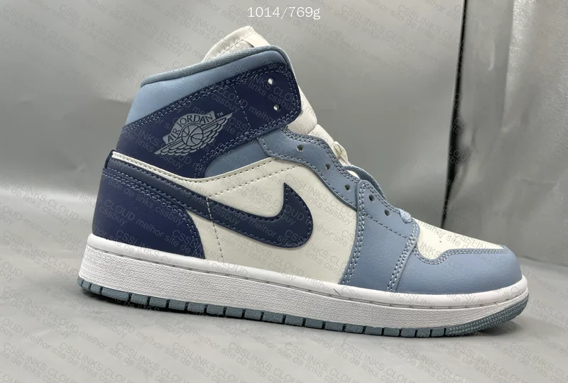Air Jordan 1 Mid (White Blue) (GL?) 8