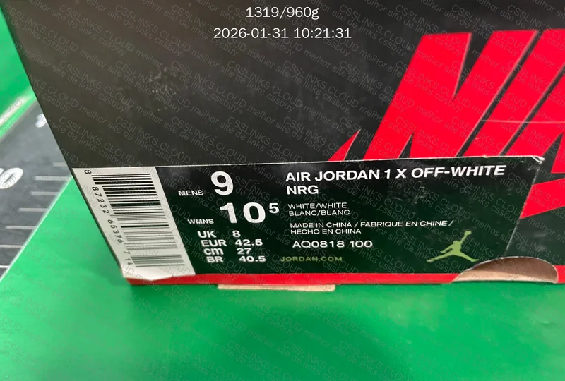 Air Jordan 1 Retro High Off-White Euro (AQ0818-100) 2
