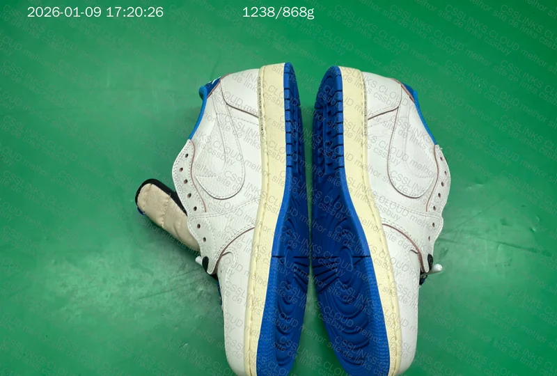 Air Jordan 1 Retro Low OG SP Fragment x Travis Scott Sail Military Blue (DM7866-104) 5