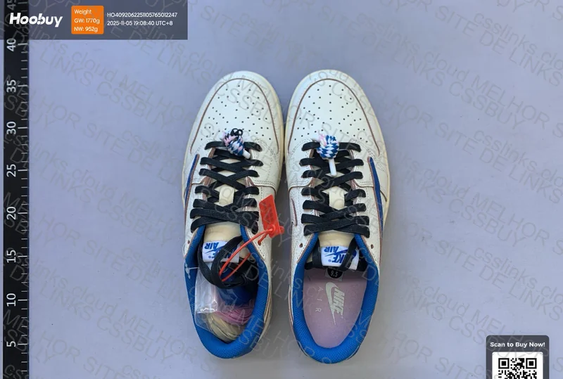 Air Jordan 1 Travis Scott Fragment Sail Military Blue LJR